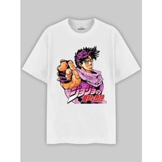 Футболка ALCRAFT JOJOS collection, размер M, фиолетовый, коричневый, черный, розовый, белый