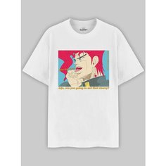 Футболка ALCRAFT JOJOS collection, размер S, синий, коричневый, черный, розовый, белый