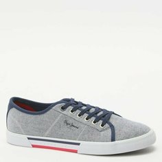 Кеды Pepe Jeans, размер 40, светло-серый