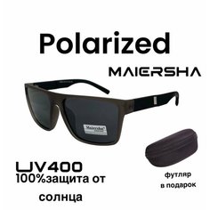 Солнцезащитные очки Maiersha Polarized, черный матовый