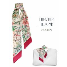 Шарф Mollen для женщин,87х6 см, пудровый
