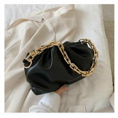 Сумка ECS, фактура гладкая, черный