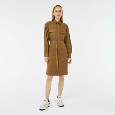 Платье LACOSTE Regular Fit, размер T40, коричневый