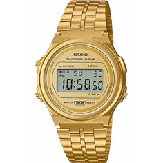 Наручные часы CASIO, белый, желтый, золотой