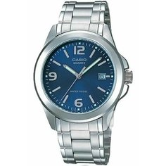Наручные часы CASIO, серебряный, синий