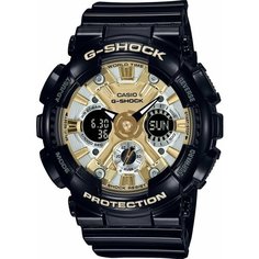Наручные часы CASIO, черный, золотой