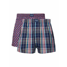 Трусы Jockey 315500 Boxer Woven 2 Pack, комплект из 2 шт., размер M, синий