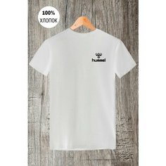 Футболка с принтом hummel хумель, размер S, белый Моя маikа