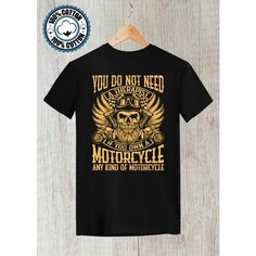 Футболка байкер череп мотоцикл motorcycle king, размер 7XL, черный Моя маikа