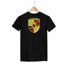 Футболка porsche порше авто, размер 8XL, черный Моя маikа