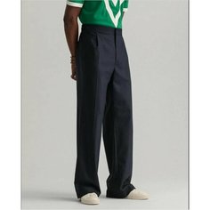 Брюки GANT Pinstripe Pants, размер 52, синий