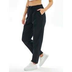 Брюки GANT WOOL BLEND PULL ON PANT, размер 34, черный