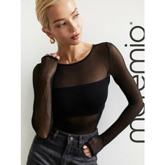 Боди бельевое moremio, размер 34, черный