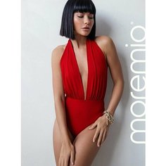 Боди бельевое moremio, размер 34, рубин