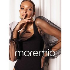 Боди бельевое moremio, размер 36, черный