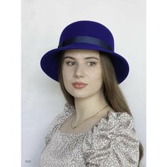 Шляпа МИР ШЛЯП для женщин, размер 54, королевский синий