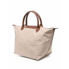 Сумка тоут Longchamp Le Pliage Original, фактура рельефная, коричневый