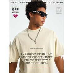 Футболка OFF STREET, размер M, кремовый