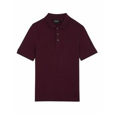 Поло Lyle & Scott Tonal Eagle Polo Shirt, размер S, burgundy
