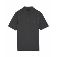 Поло Lyle & Scott Tonal Eagle Polo Shirt, размер XXL, серый