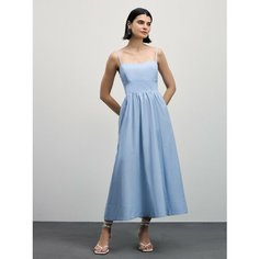Платье Zarina, размер XL (RU 50)/170, голубой