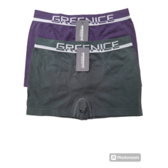 Трусы GREENICE, комплект из 2 шт., размер M/L, зеленый/фиолетовый