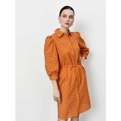 Платье JUST CLOTHES, размер 48, оранжевый