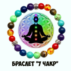 Браслет, тигровый глаз, агат, коралл, янтарь прессованный, бирюза, аметист, лазурит, 1 шт., размер 17 см, размер M, мультиколор My Lollipop