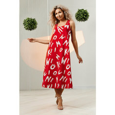 Платье Натали Весна-лето 2024, размер 46, красный Natali