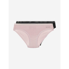 Трусы Columbia COTTON STRETCH WITH ELASTIC, комплект из 2 шт., размер S, бежевый/черный