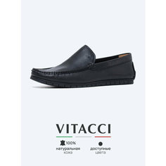 Мокасины VITACCI, размер 43, черный
