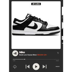 Кроссовки NIKE Dunk Low, размер 4us / W5,5us / 3,5uk / 36eur / 35ru / 23см, белый, черный