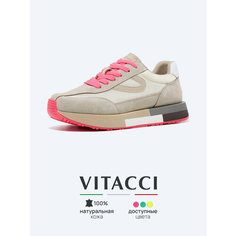 Кроссовки VITACCI, размер 38, бежевый