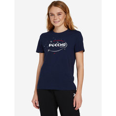 Футболка Demix F Russian Team T-shirt, размер 44, темно-синий