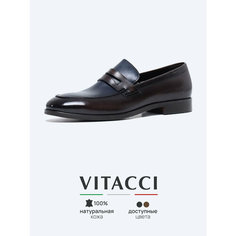 Лоферы VITACCI, размер 42, коричневый
