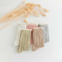 Носки Liliya Sweet Носки, размер 34-40, белый, бежевый, розовый, серый