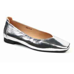 Балетки Popular Fashion, размер 36, серебряный