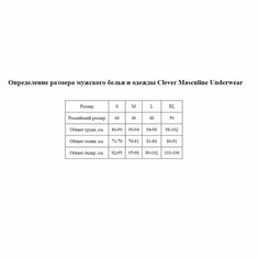 Трусы CLEVER Moda Caspian Piping, размер XL, черный