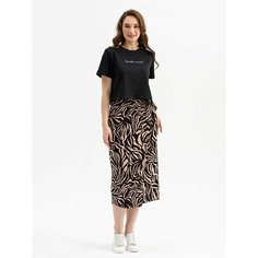 Комплект одежды РОСХАЛАТ, размер 50, бежевый/черный