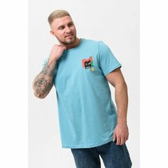 Футболка Lets Go, 1 шт., размер 52, бирюзовый