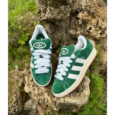 Кеды adidas Campus 00s, размер 36.5 RU (5 US), зеленый/белый