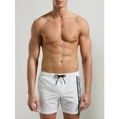 Плавки BIKKEMBERGS, размер 2XL, белый/черный