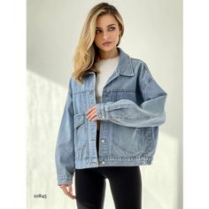 Куртка джинсовая missDiva, размер 44, голубой
