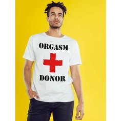 Футболка Orgasm donor", размер 7XL-8XL, белый Нет бренда