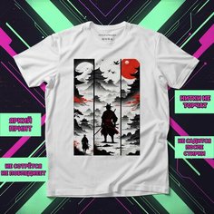 Футболка Самурай 25, размер 7XL-8XL, белый Нет бренда
