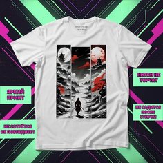 Футболка Самурай 16, размер 7XL-8XL, белый Нет бренда