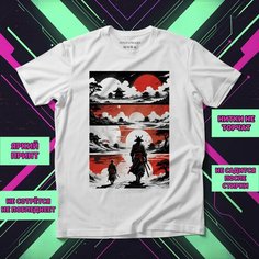Футболка Самурай 3, размер XL-2XL, белый Нет бренда