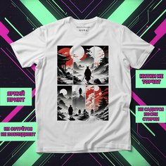 Футболка Самурай 8, размер 7XL-8XL, белый Нет бренда
