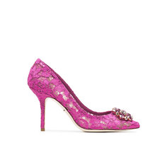 Туфли DOLCE & GABBANA Belucci, размер 35 EU, темно-розовый