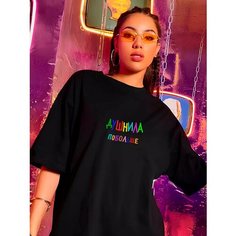 Футболка Barviha Shop, размер L-XL, серый, черный